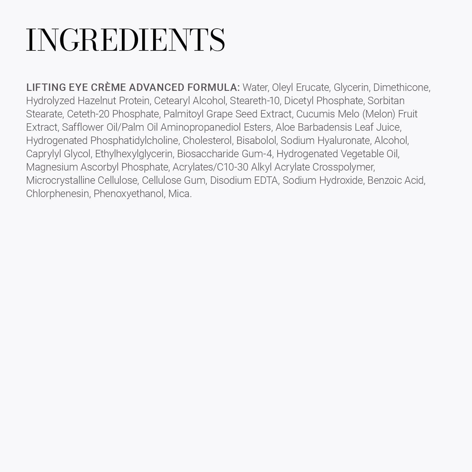 Meaningful Beauty Lifting Eye Crème Advanced Formula Under Care