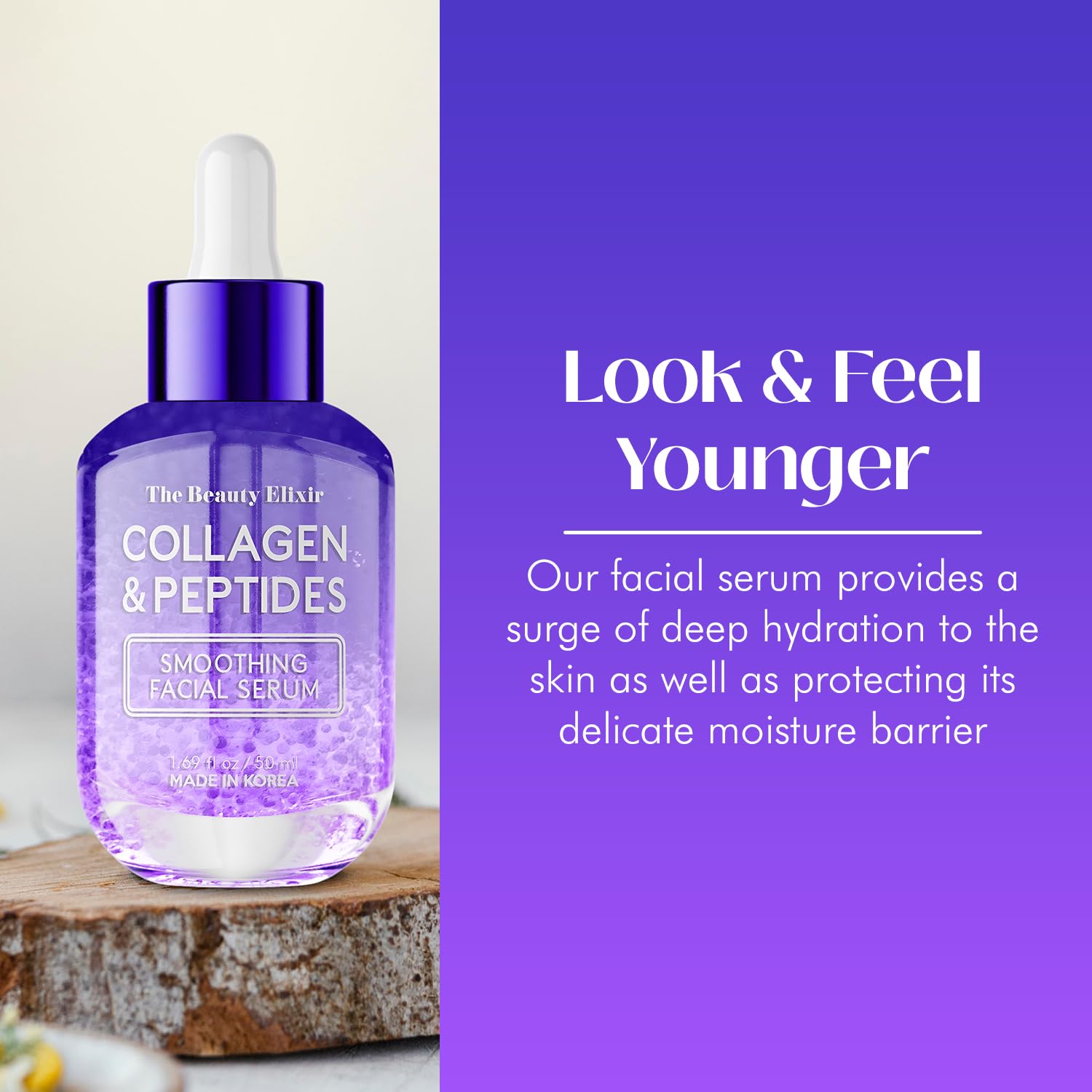 Hyaluronic Acid Serum For Face - Ultra Hydrating, Restores, Smooths & Reduces Wrinkles - Dermatologist Tested, Natural Ingredients, Clean Beauty - Korean Skin Care - 1.69 Fl. Oz
