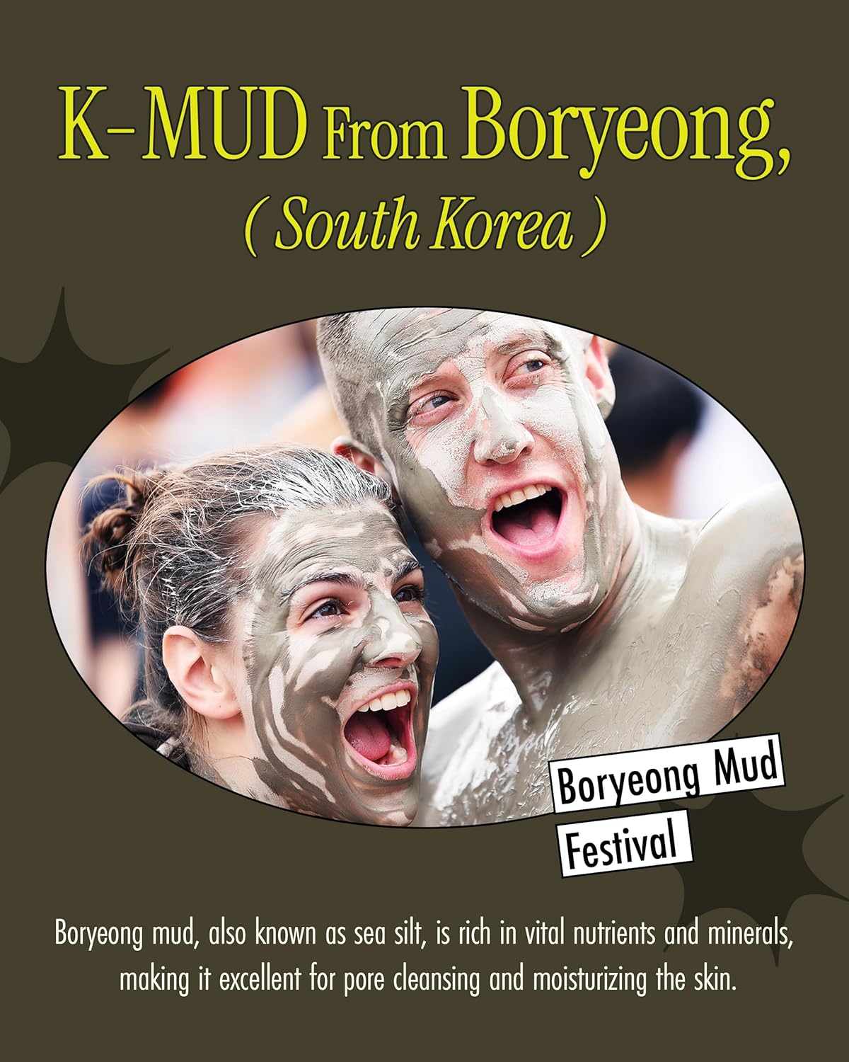 Relief Mud Mask | Cardi B Mud Mask - Body Mud Hydrating & Moisturizing Deep Pore Cleanser Face & Body Mask w/ 91.8% Nature-Derived Ingredients - K Beauty Body Mud (3.72 fl oz)