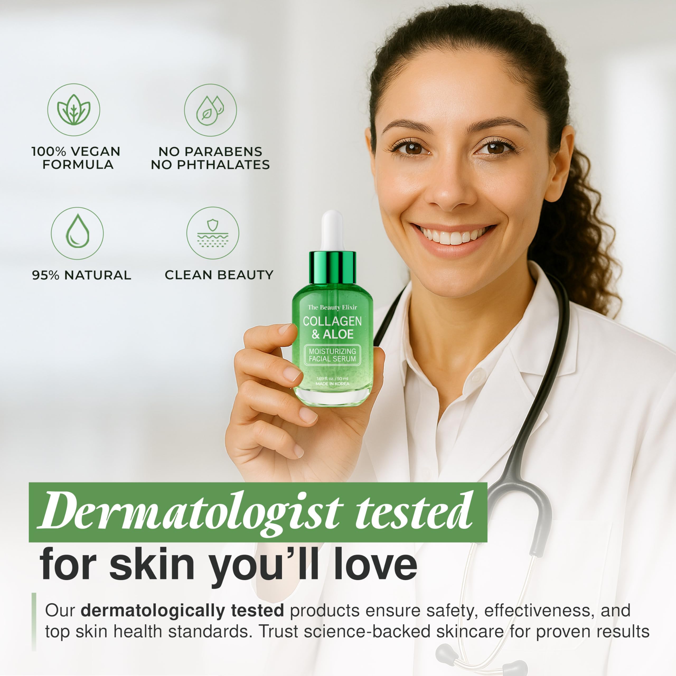 Hyaluronic Acid Serum For Face - Ultra Hydrating, Restores, Smooths & Reduces Wrinkles - Dermatologist Tested, Natural Ingredients, Clean Beauty - Korean Skin Care - 1.69 Fl. Oz
