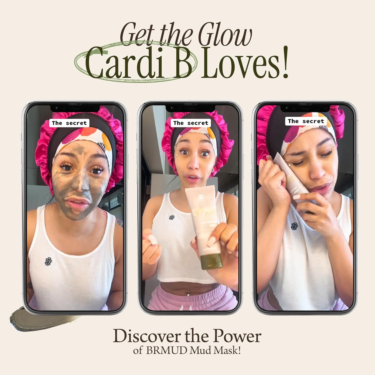 Relief Mud Mask | Cardi B Mud Mask - Body Mud Hydrating & Moisturizing Deep Pore Cleanser Face & Body Mask w/ 91.8% Nature-Derived Ingredients - K Beauty Body Mud (3.72 fl oz)